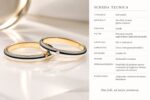 Fedi bicolore oro giallo e bianco con diamante